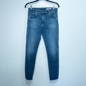 AG Adriano Goldschmied Blue Farrah Ankle Skinny‎ Jeans Size 28R